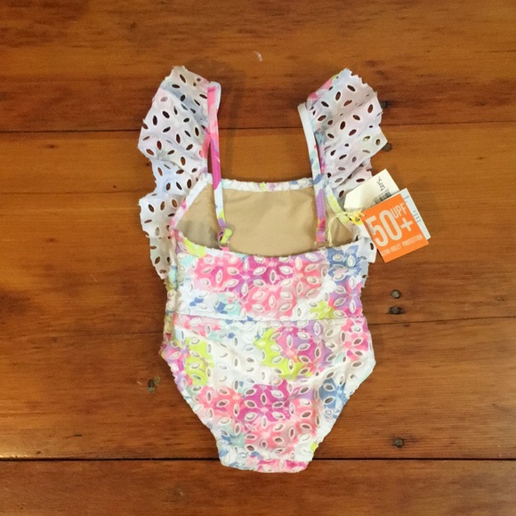 ⭐️Host pick ❤️!!Girls ruffle multicolored one piece - Picture 3 of 9